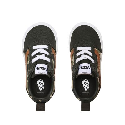 Vans Frog Camo Ward Slip-On - Çocuk Slip-On Ayakkabı (Beyaz)